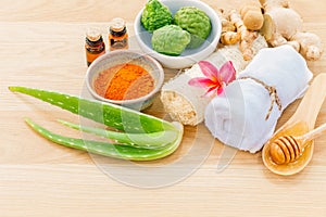 Traditional of thai skin care ingredients.