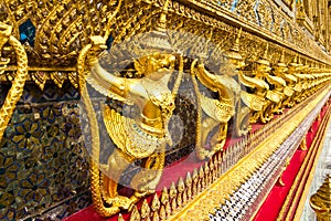 Traditional thai style garuda statue