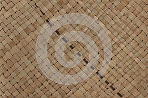 traditional thai style pattern nature background of brown handicraft weave texture bamboo surface for furniture materia