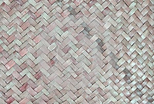 traditional thai style pattern nature background of brown handicraft weave texture wicker surface