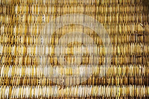 traditional thai style pattern nature background of brown handicraft weave texture wicker surface for furniture material