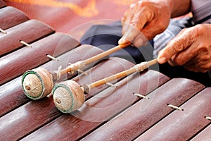 Traditional Thai xylophone mallets photo