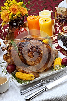 Traditional Thanksgiving Fall Roasted Turkey