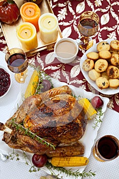 Traditional Thanksgiving Fall Roasted Turkey