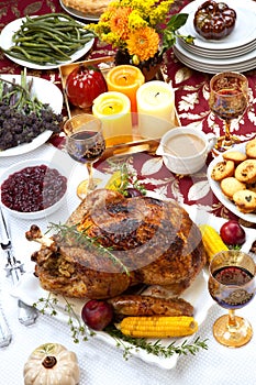 Traditional Thanksgiving Fall Roasted Turkey