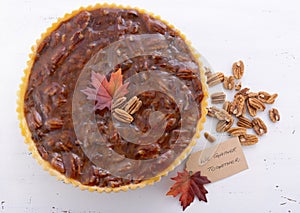 Traditional Thanksgiving Pecan Pie.