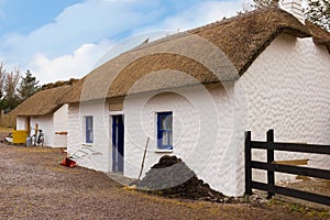 Traditional thatched cottage. Kerry. Ireland