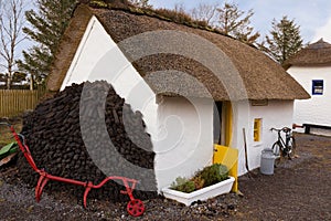 Traditional thatched cottage. Kerry. Ireland