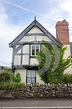 Traditional timber frame house in weobley, herefordshire, uk