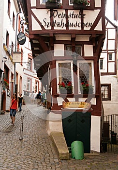 Traditional timber houses in Mosel Valley Germany