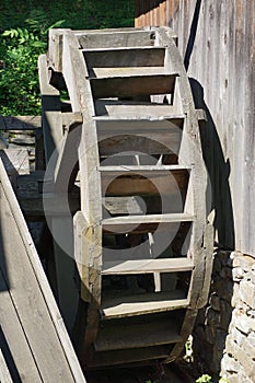 Traditional timber water-mill