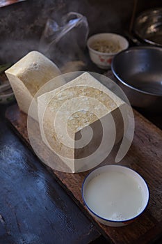 Traditional tofu workshop