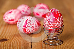 Traditional transylvanian hand written eggs