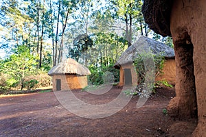Traditional, tribal hut of Kenyan people