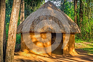 Traditional, tribal hut of Kenyan people, Nairobi, Kenya