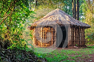 Traditional tribal Kenyan rural house, Kenya, Nairobi