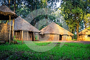 Traditional tribal Kenyan village, Nairobi photo