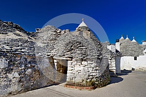 Traditional trulli houses in Alberobello