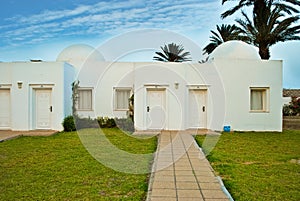 Traditional tunisian white architecture