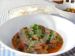 Traditional Turkish Aubergine Stew photo