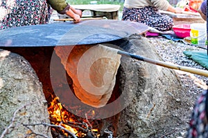 Traditional turkish bread. Also known as `yufka ekmek`