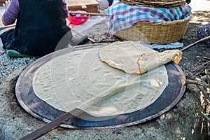 Traditional turkish bread. Also known as `yufka ekmek`