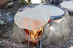 Traditional turkish bread. Also known as `yufka ekmek`