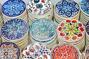 Traditional Turkish ceramics on the Grand Bazaar