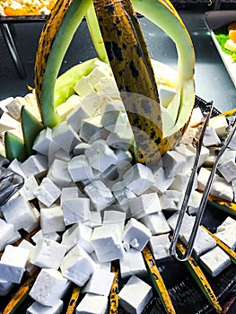 Traditional turkish cheeses for breakfast