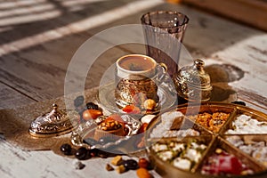 Traditional Turkish coffee on Bayram