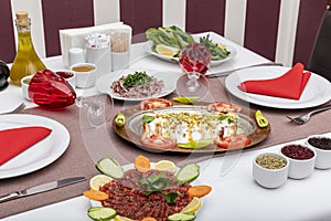 Traditional Turkish Cuisine Beyti Kebab