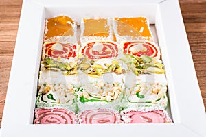 Traditional Turkish Delight in a box