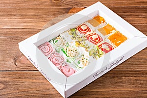 Traditional Turkish Delight in a box