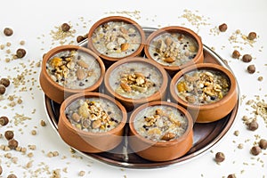 Traditional Turkish Dessert Asure,Ashura or Noah`s Puddings