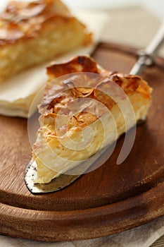 Traditional turkish feta cheese pie