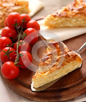 Traditional turkish feta cheese pie