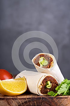 Traditional turkish food meatbal cigkofte
