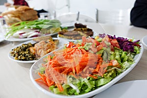 Traditional Turkish Food and salads