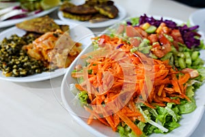 Traditional Turkish Food and salads