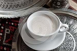 Traditional Turkish Hot Winter Drink, Salep