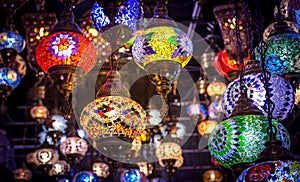 Traditional Turkish Light Lamps - Shot from Dubai Spice Souk