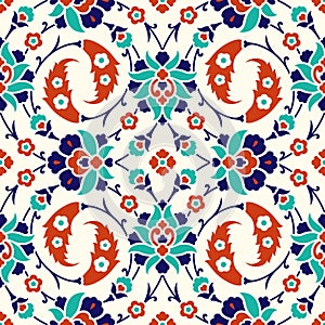 Traditional Turkish Seamless Pattern photo