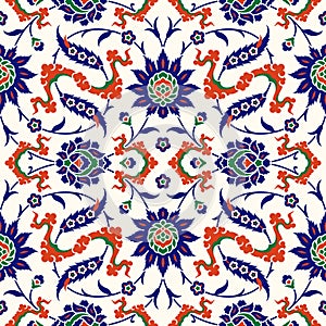 Traditional Turkish Seamless Pattern photo