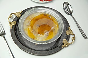 Traditional Turkish Soup Kelle Paca stock photo stock photo