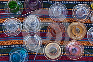 Traditional Turkish tea glasses