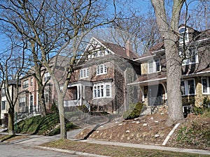 traditional two story middle class houses