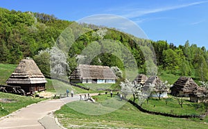 Traditional Ukraine village