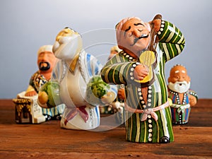 Traditional Uzbek souvenirs - handmade ceramic figurine