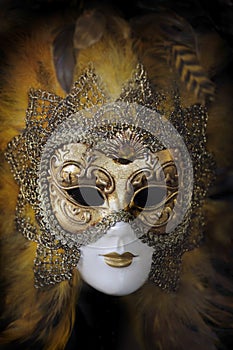 Traditional venetian carnival mask. Venice, Italy