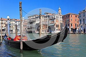 Traditional venetian gondola